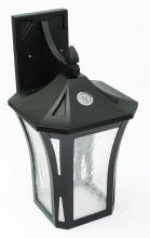  SATW091508L30ENBK - Stratford - Wall Sconce - Black Finish - Clear Crackle Glass