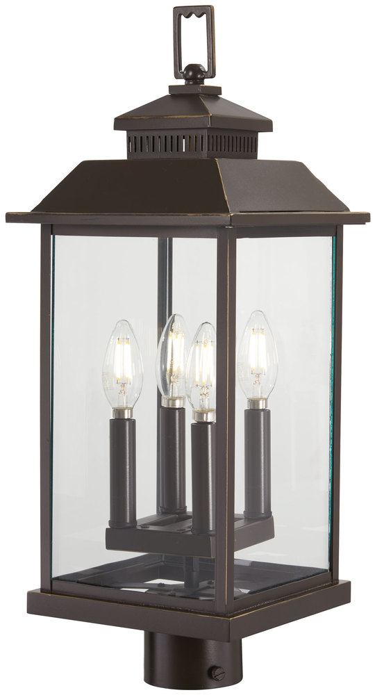 MINER'S LOFT - 4 LIGHT POST MOUNT