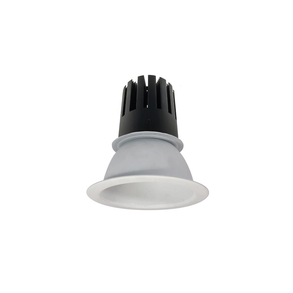 4" Sapphire III Round Open Reflector, 4500lm, 4000K, Narrow Flood Optic, Matte Powder White