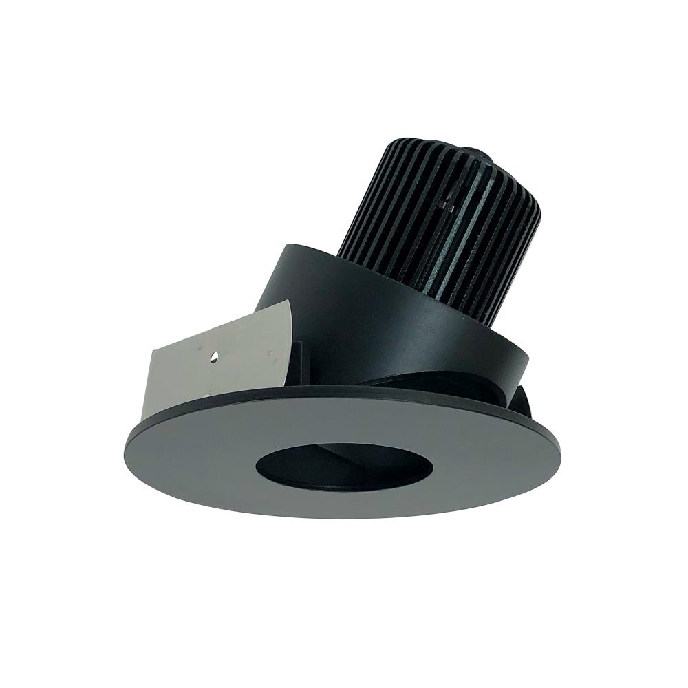 4" Iolite LED Round Adjustable Pinhole, 10-Degree Optic, 800lm / 12W, 4000K, Black Pinhole /