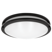 Luxrite LR23292 - LED14&#34;FLUSH/DR/BLK/5CCT/D