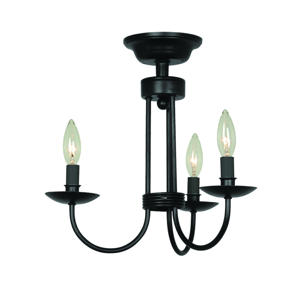 Wrought Iron AC1783EB Flush Mount