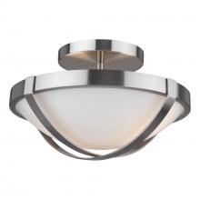  AC11703BN - Cara Collection 2-Light Flush Mount, Brushed Nickel