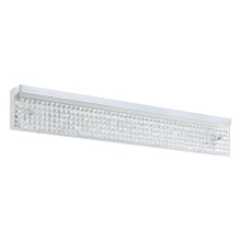 Eglo 203757A - LED Bath/Vanity Light w/ Chrome Finish,Clear Glass & Crystal Strands