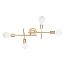 Eglo 205769A - 4 LT Open Bulb Wall/Ceiling Light w/ Brushed Gold Finish