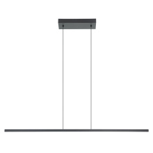 Eglo 206046A - 1 LT Integrated LED Linear Pendant w/ Black Finish & White Diffuser