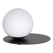 Eglo 206079A - 1 LT Table Lamp w/ Black Finish and White Sphere Shade