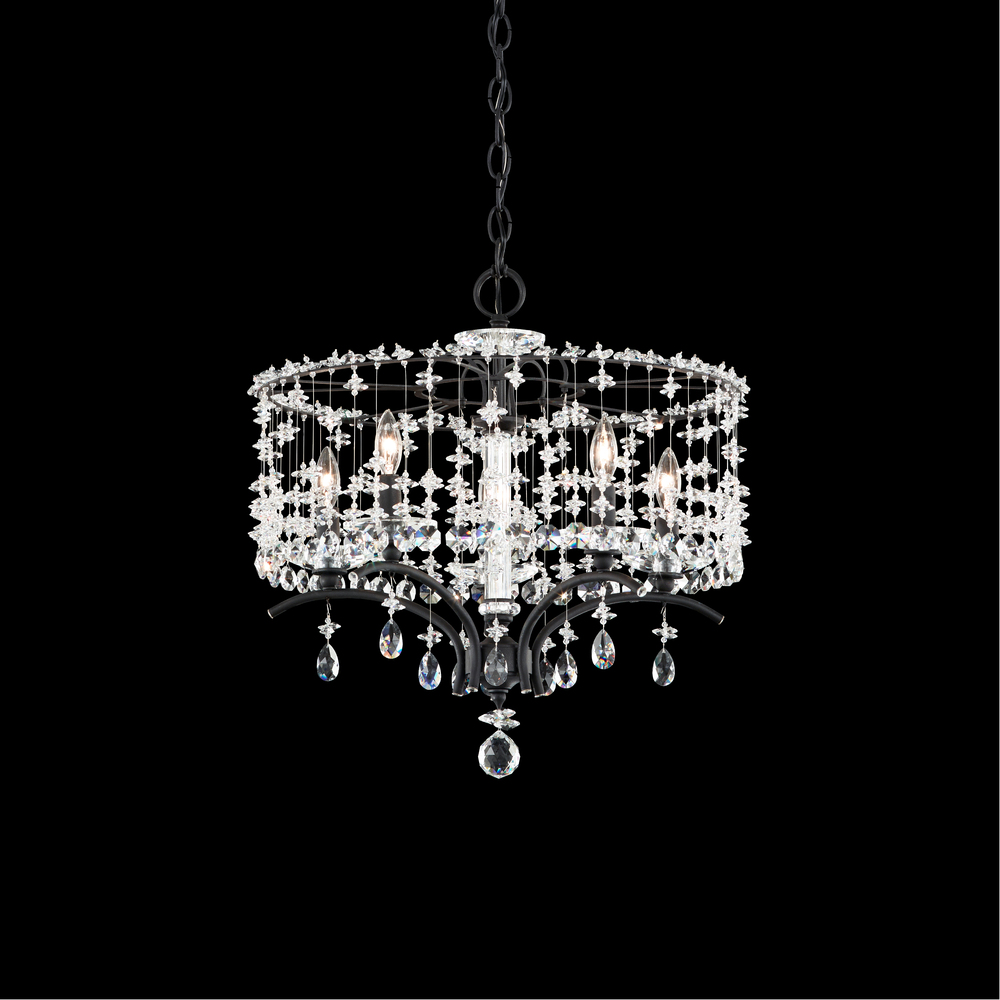 Bella Rose 5 Light 120V Chandelier in Etruscan Gold with Heritage Handcut Crystal