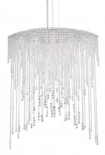 Schonbek 1870 CH4813N-401O - Chantant 8 Light 120V Pendant in Polished Stainless Steel with Optic Crystal