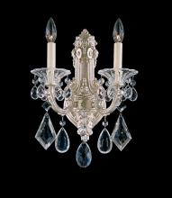 Schonbek 1870 5070-23S - La Scala 2 Light 120V Wall Sconce in Etruscan Gold with Clear Crystals from Swarovski