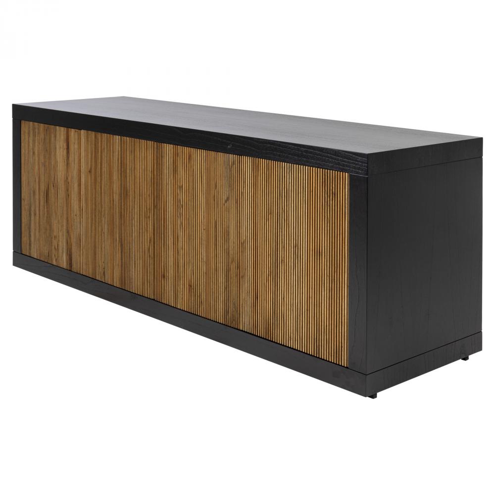 Belluno Credenza Black Medium Brown