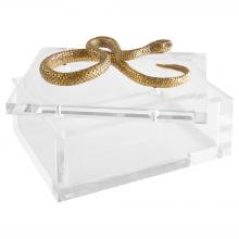 Cyan Designs 11763 - Snake Box Designed by Thom Filicia Clear Brass