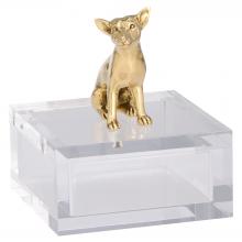 Cyan Designs 12263 - Lago Box Designed By Thom Filicia Clear Brass