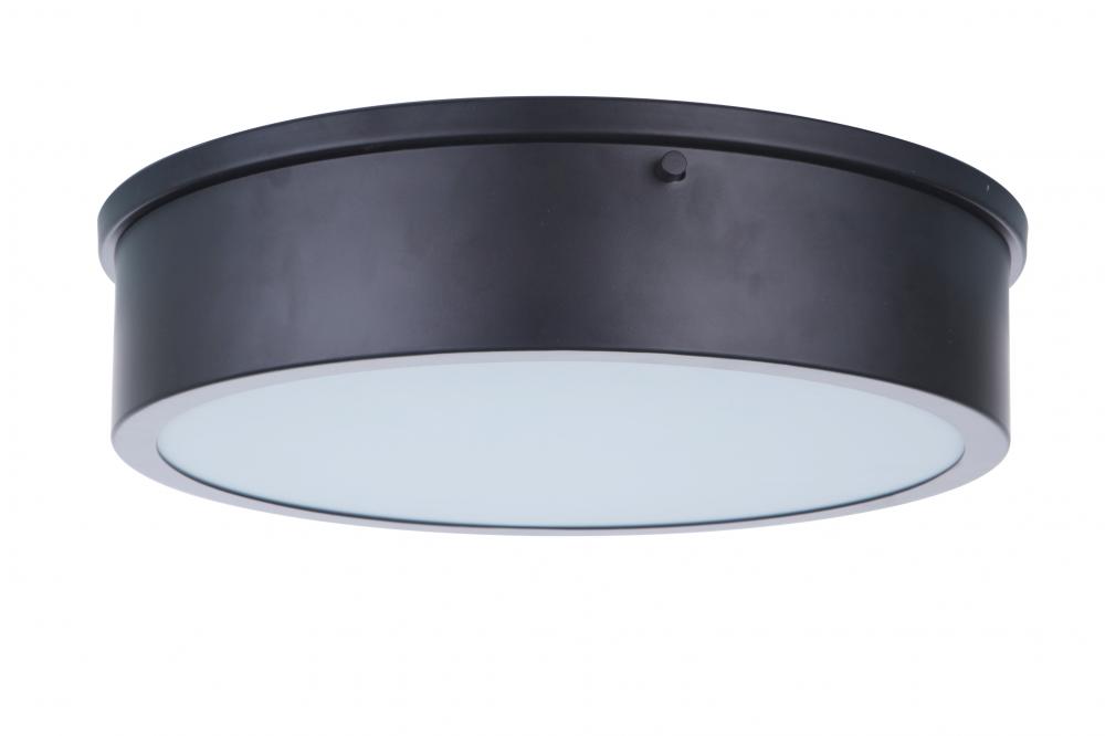 Fenn 1 Light 13" LED Flushmount in Flat Black