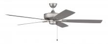 Craftmade S60BN5-60BNGW - 60" Super Pro 60 in Brushed Nickel w/ Brushed Nickel/Greywood Blades