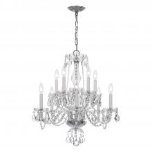 Crystorama 5080-CH-CL-S - Traditional Crystal 10 Light Swarovski Strass Crystal Polished Chrome Chandelier