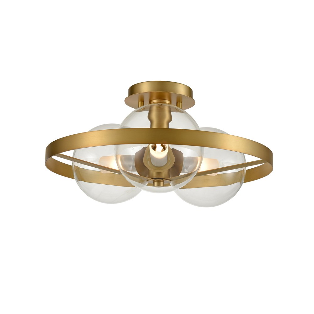 Courcelette 3 Light Semi-Flush Mount