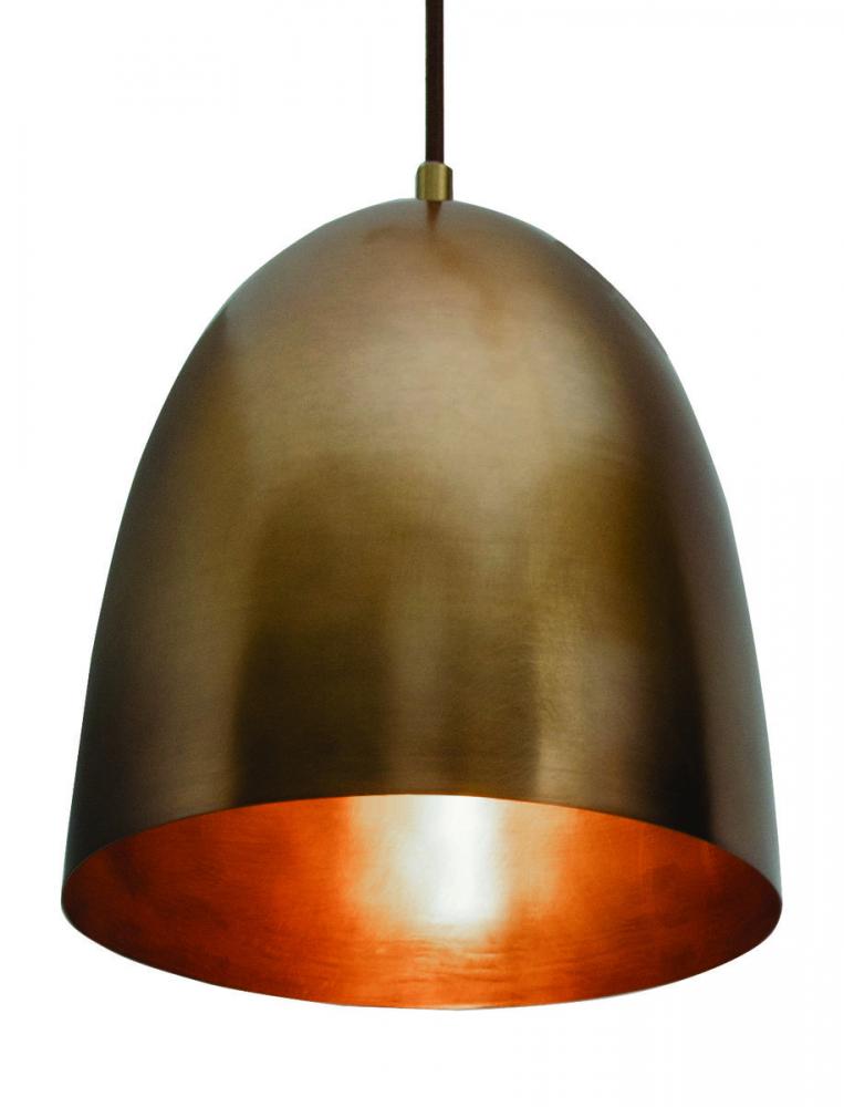 Brooklyn - Pendant - 9.5'' - Antique Brass Finish