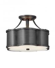 Hinkley Merchant 4443BLB - Medium Semi-Flush Mount