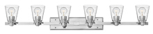 Hinkley Merchant 5556CM-CL - Extra Large Six Light Vanity