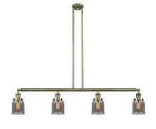 Innovations Lighting 214-AB-G53-LED - Bell - 4 Light - 50 inch - Antique Brass - Stem Hung - Island Light