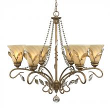 Golden 5400-6 RG - 6 Light Chandelier