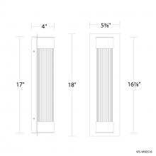 Modern Forms US Online WS-W98518-35-BK - Chyzel Outdoor Wall Sconce Light