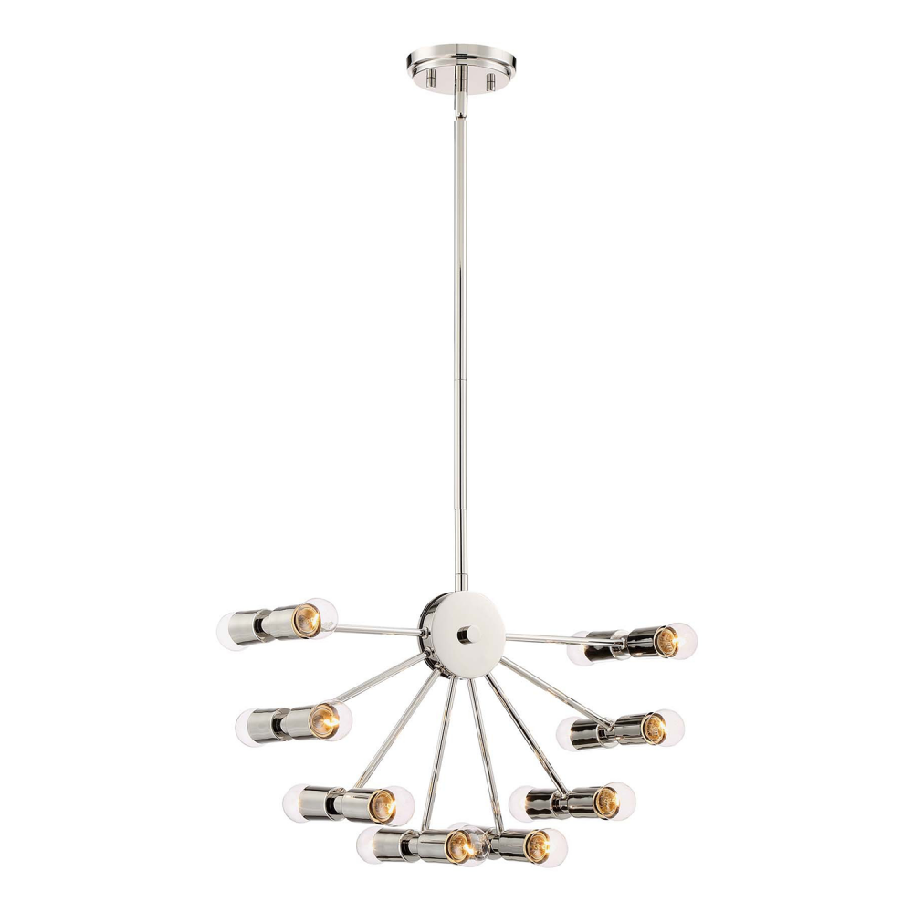 16-Light 21" Arm Chandelier