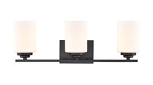 Millennium 3183-MB - Durham 3-Light Vanity Matte Black