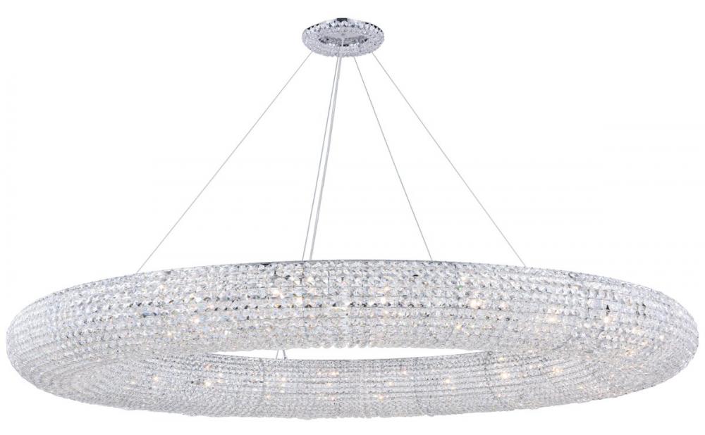 Paris 30 Light Chrome Chandelier Clear Royal Cut Crystal