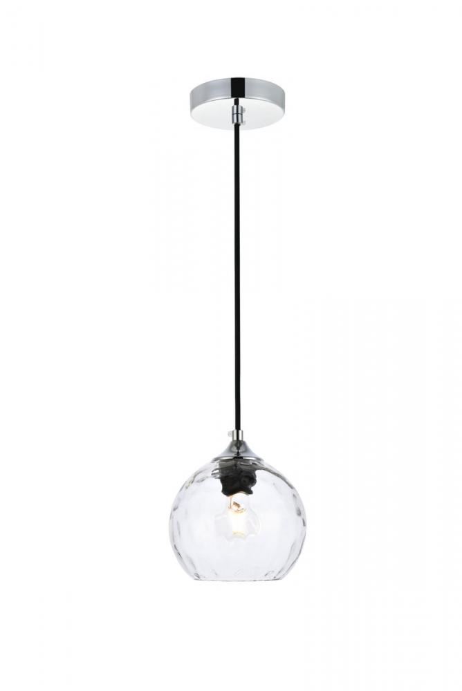 Cashel 6 inch chrome pendant