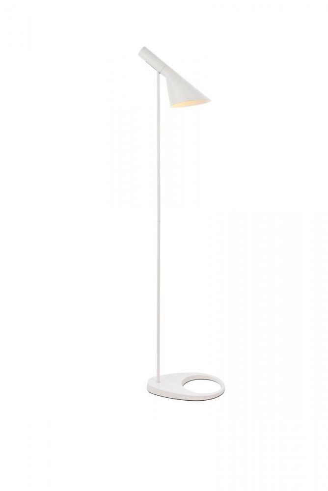 Juniper 1 light white floor lamp