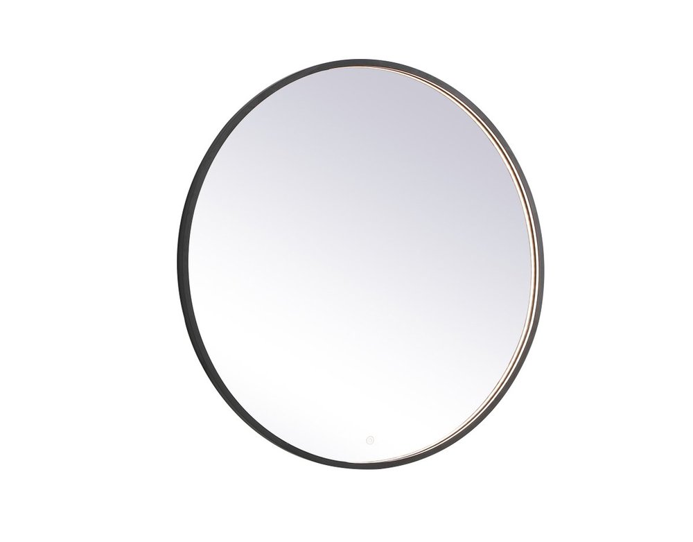 Pier 39 Inch LED Mirror with Adjustable Color Temperature 3000k/4200k/6400k in Black