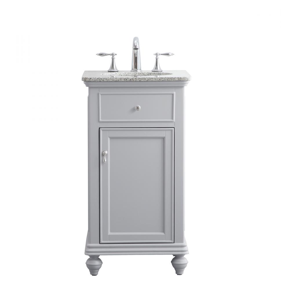 19 inch Single bathroom vanity in blue