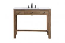 Elegant VF14842NT - 42 Inch Ada Compliant Bathroom Vanity in Natural Oak