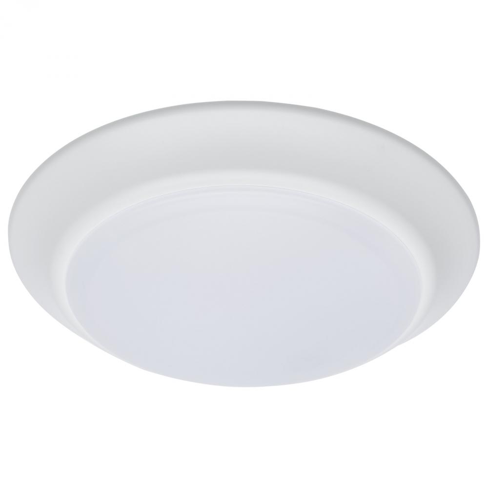 7 inch; LED Disk Light; 5-CCT Selectable 27K/3K/35K/4K/5K; White Finish