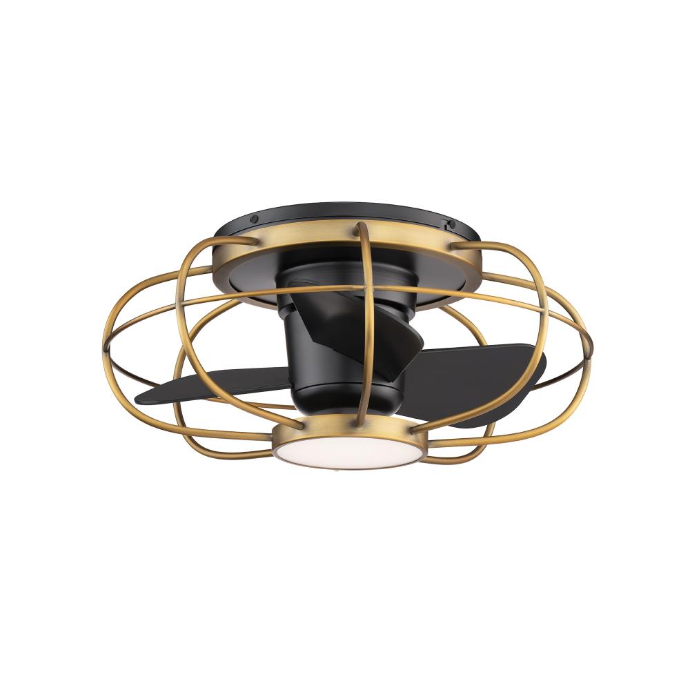 Aella Aged Brass/Matte Black with Luminaire