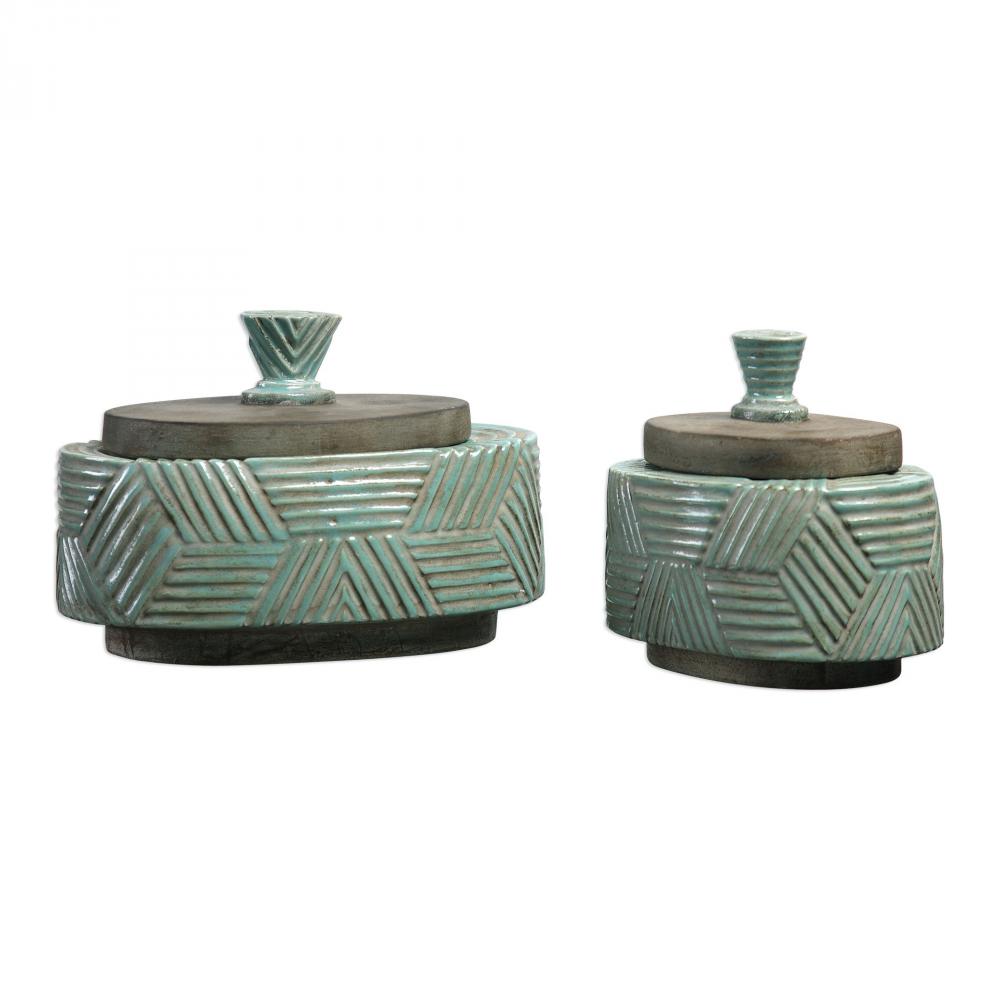 Uttermost Ruth Ceramic Boxes S/2