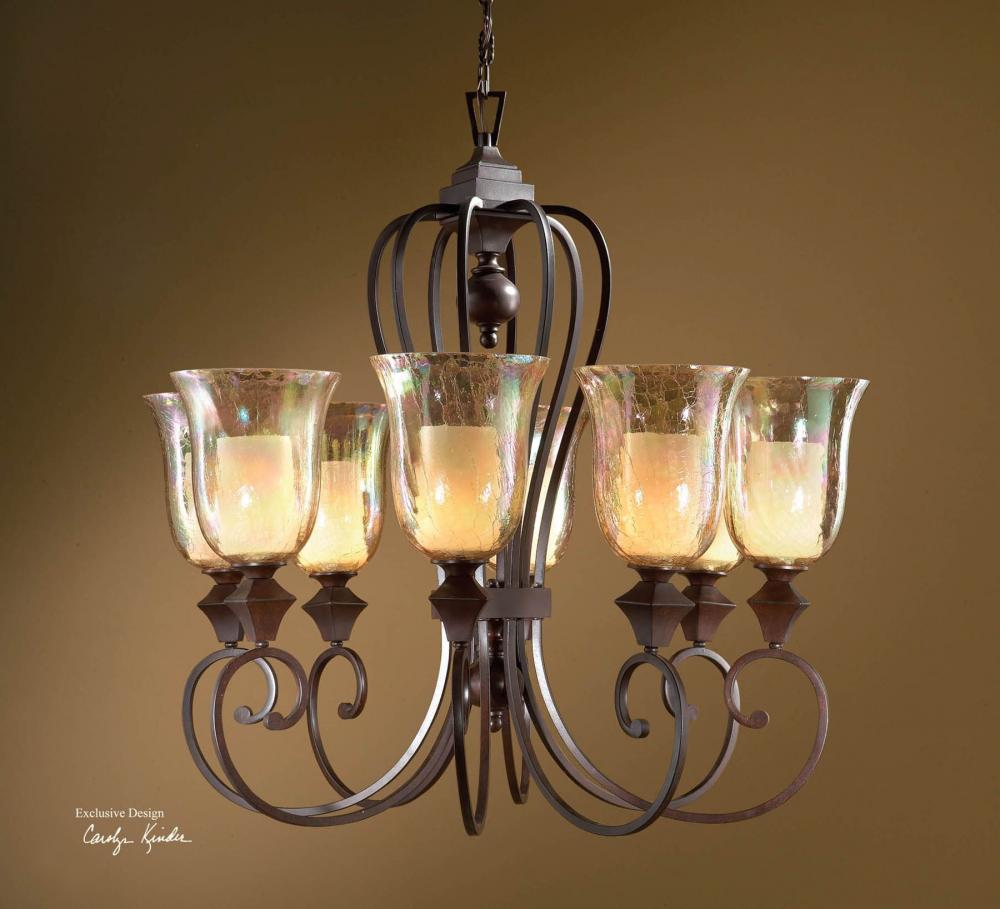 Uttermost Elba 8 Light Candle Chandelier