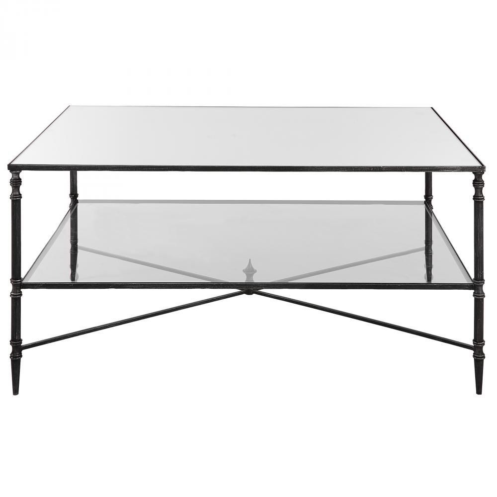 Uttermost Henzler Mirrored Steel Coffee Table