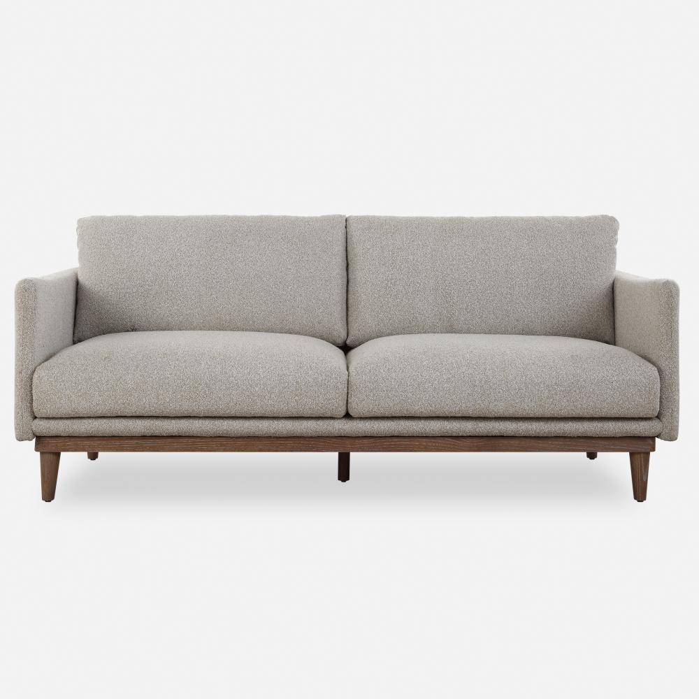 Uttermost Freefall Gray Ceruse Sofa