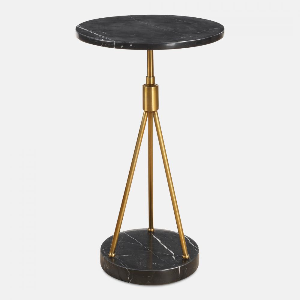 Uttermost Rosston Black Marble Accent Table