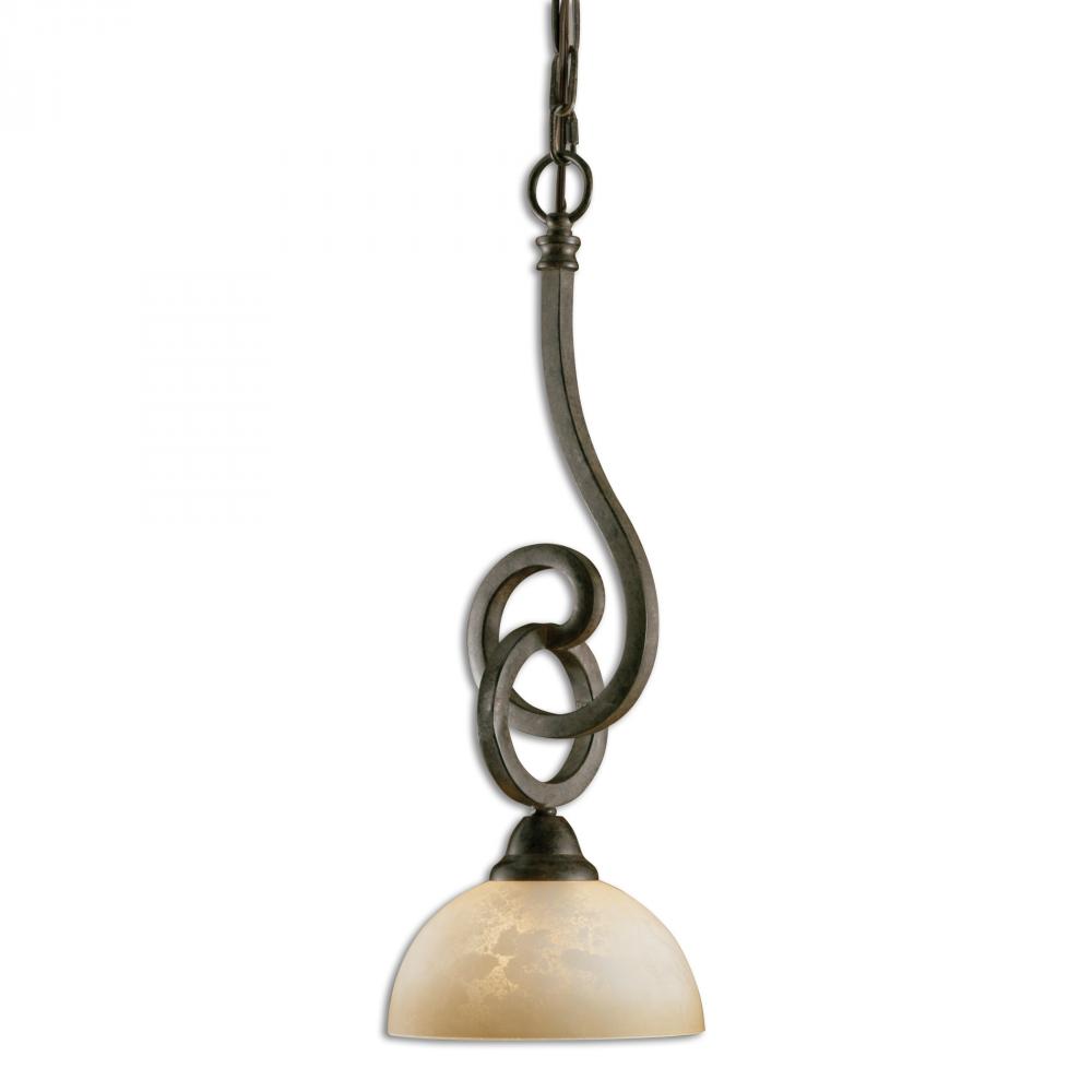 Uttermost Legato Scavo Glass Mini Pendant