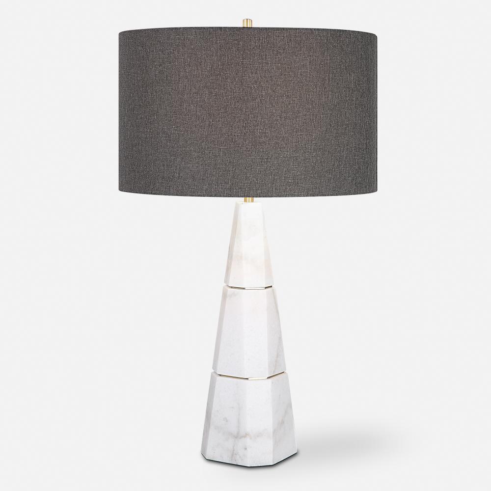 Uttermost Citadel White Marble Table Lamp