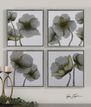 Uttermost 34216 - Uttermost Mini Floral Glow Wall Art Set/4