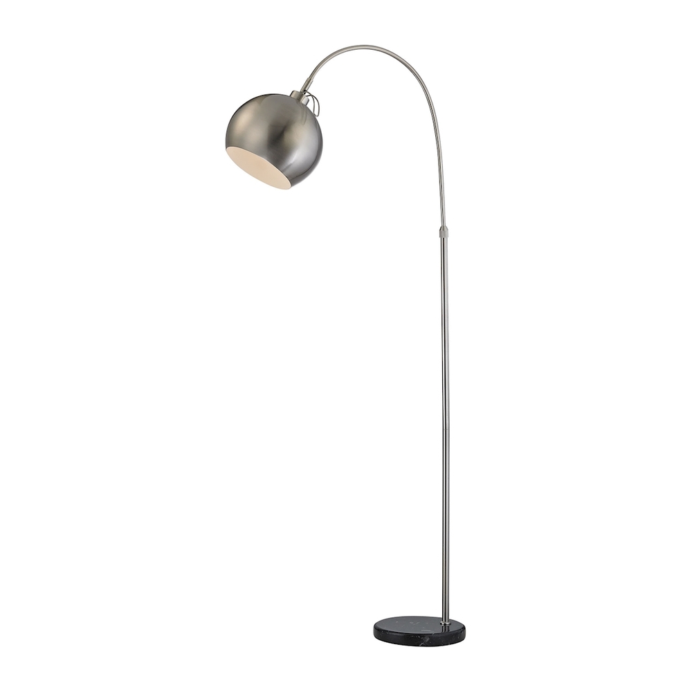 Nolita Floor Lamp in Brushed Nickel and Black