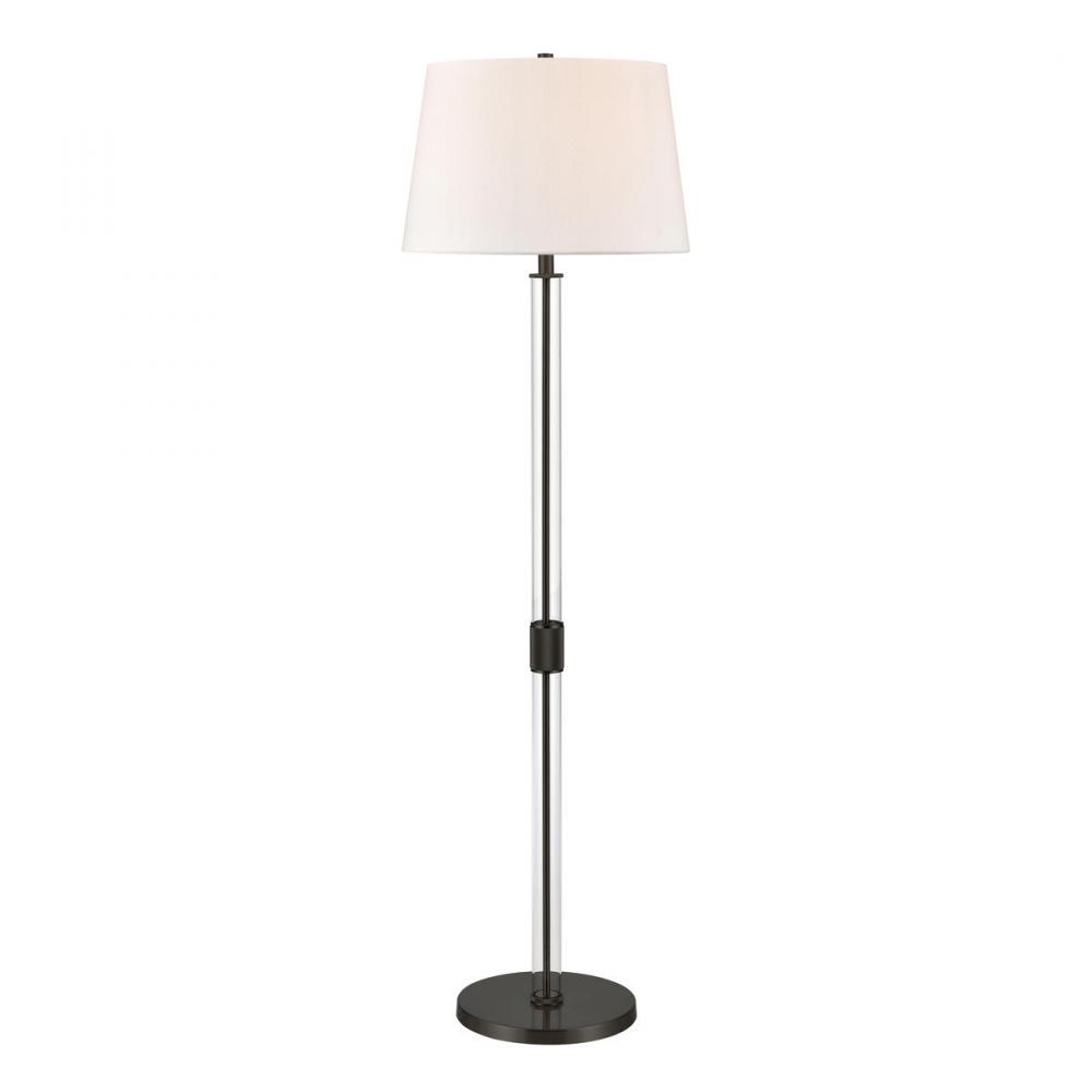 Roseden Court 62'' High 1-Light Floor Lamp - Black