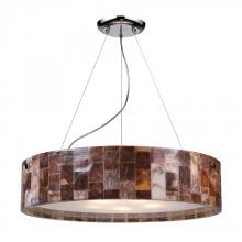 ELK Home 19096/5 - Five Light Polished Chrome Drum Shade Pendant